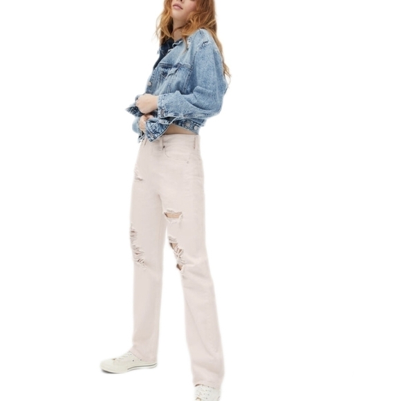 Aeropostale Baggy 90s Jeans, Dusty Pink, US Women's 8R - Picture 1 of 10